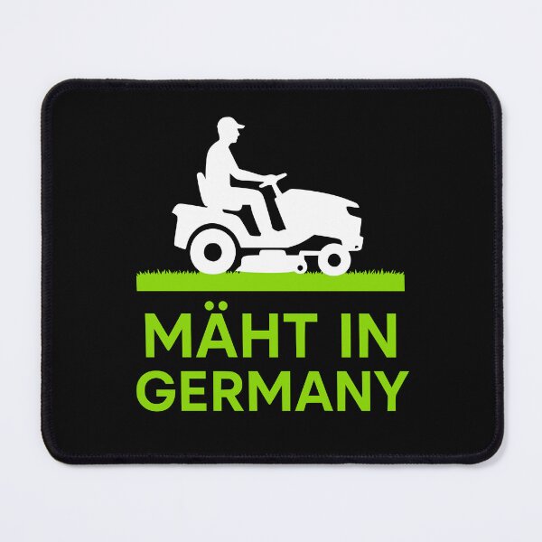 Item preview, Mowing lawnmowers in Germany, garden humor designed and sold by Loona97.
