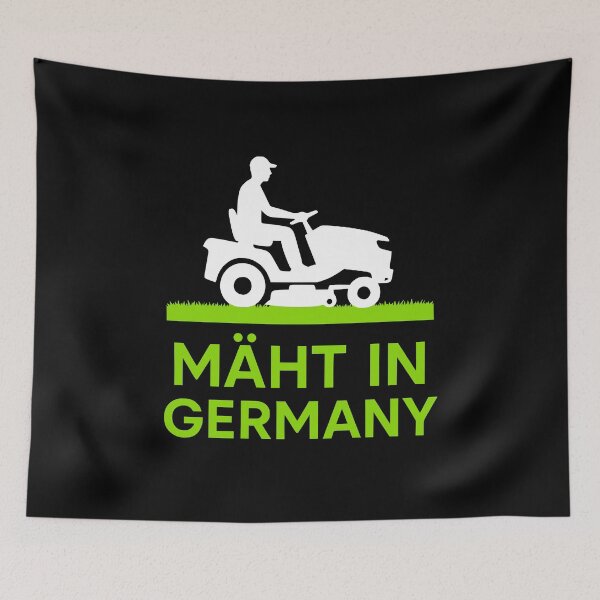 Item preview, Mowing lawnmowers in Germany, garden humor designed and sold by Loona97.