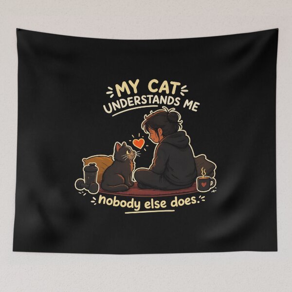 Item preview, My Cat Understands Me Nobody Else Does Love designed and sold by OlyvieArt.