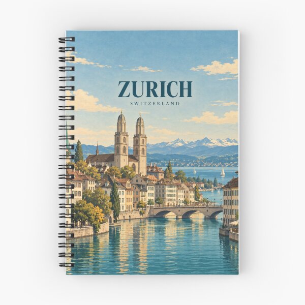 Item preview, Zurich Vintage Swiss City Art designed and sold by MichaeIRellov.