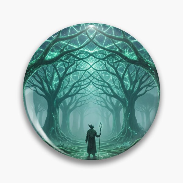 Item preview, Glowing Green Bioluminescent Forest Sacred Geometry | Monkeybusiness designed and sold by monkeybusiness.pt.
