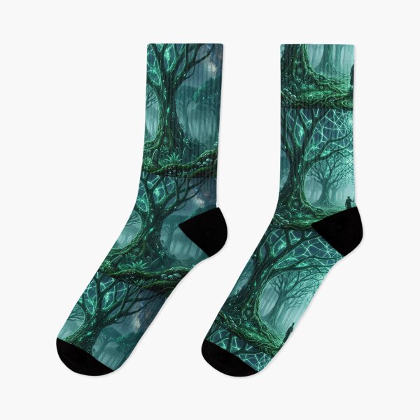 Item preview, Glowing Green Bioluminescent Forest Sacred Geometry | Monkeybusiness designed and sold by monkeybusiness.pt.