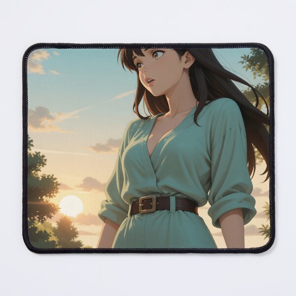 Item preview, Golden Hour Serenity – Dreamy Sunset Anime Girl designed and sold by Killington.