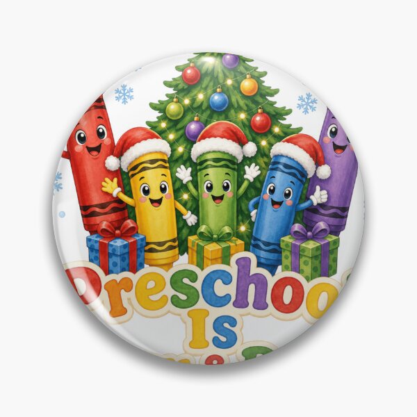 Item preview, Preschool Is Merry and Bright Crayon Design designed and sold by Marie Gems.