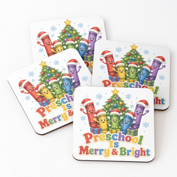 Item preview, Preschool Is Merry and Bright Crayon Design designed and sold by Marie Gems.