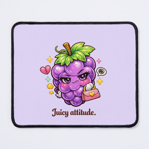 Item preview, Juicy Attitude – Sassy Grape Cartoon designed and sold by Sommium .