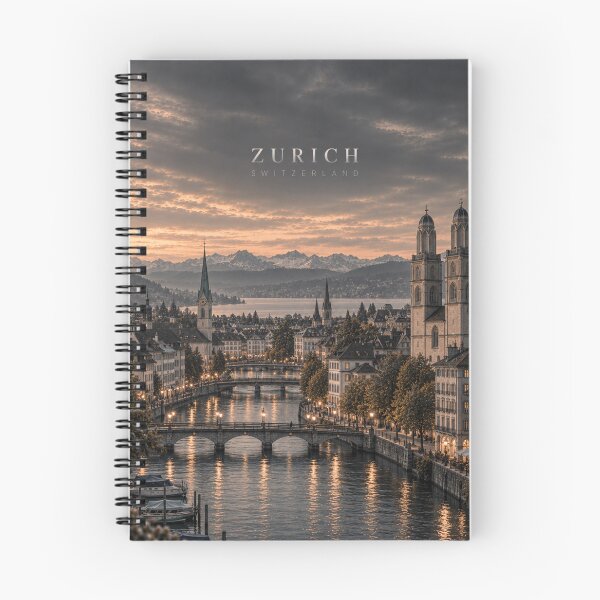 Item preview, Zurich Cinematic Monochrome City Artwork designed and sold by MichaeIRellov.
