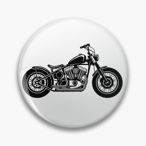 Item preview, Minimalist Chopper Bobber Frame Silhouette Custom Bike T-Shirt designed and sold by ThrottleEcho.