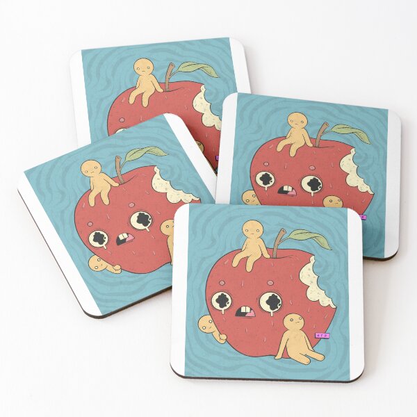 Item preview, Weird Apple with Face and Tiny People Art designed and sold by DRP-art.