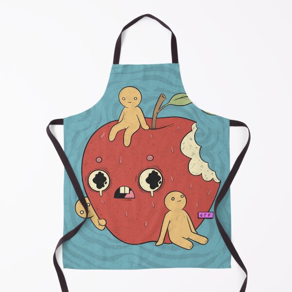 Item preview, Weird Apple with Face and Tiny People Art designed and sold by DRP-art.