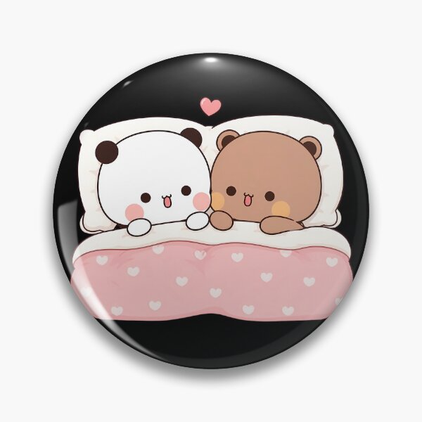 Item preview, Cute Bears Sleeping in Bed - Sweet Bears Couple Gift designed and sold by Jacob Zubek.