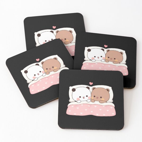Item preview, Cute Bears Sleeping in Bed - Sweet Bears Couple Gift designed and sold by Jacob Zubek.