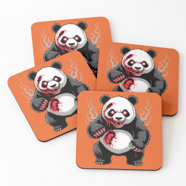 Item preview, Zombie Panda Scary Halloween Horror Creepy Undead Design designed and sold by styleonestaa.