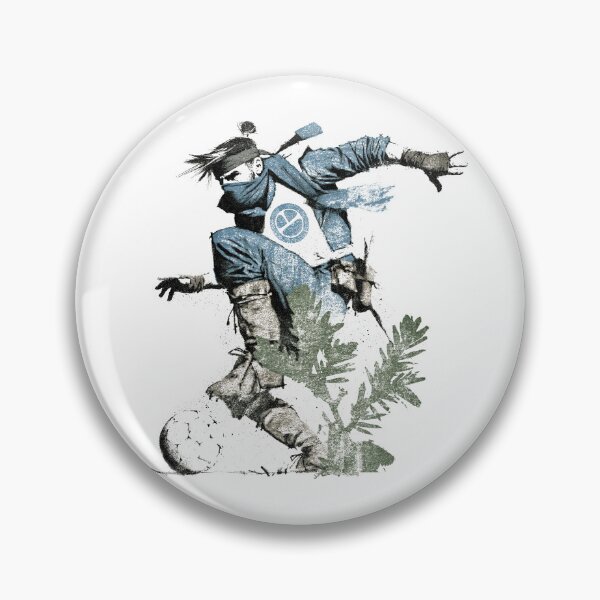 Item preview, Dynamic Soccer Player Bicycle Kick Stencil Fusion designed and sold by EdvvinStudios.