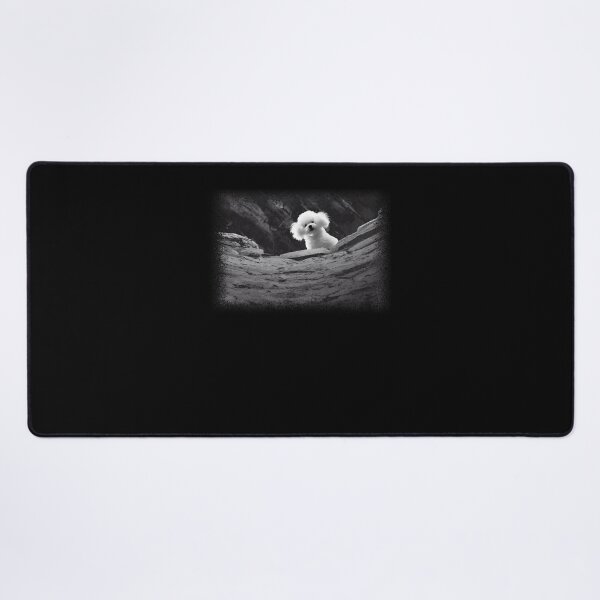 Item preview, Adventurous Poodle in Dramatic Landscape designed and sold by PixlCrypt.
