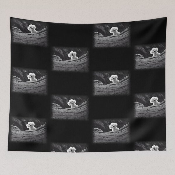 Item preview, Adventurous Poodle in Dramatic Landscape designed and sold by PixlCrypt.
