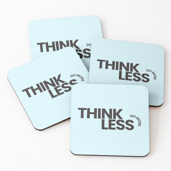 Item preview, Think Less Do More Minimalist Motivational Quote designed and sold by Fine-Arts-Lab.