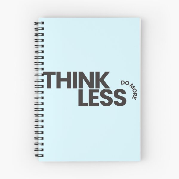 Item preview, Think Less Do More Minimalist Motivational Quote designed and sold by Fine-Arts-Lab.