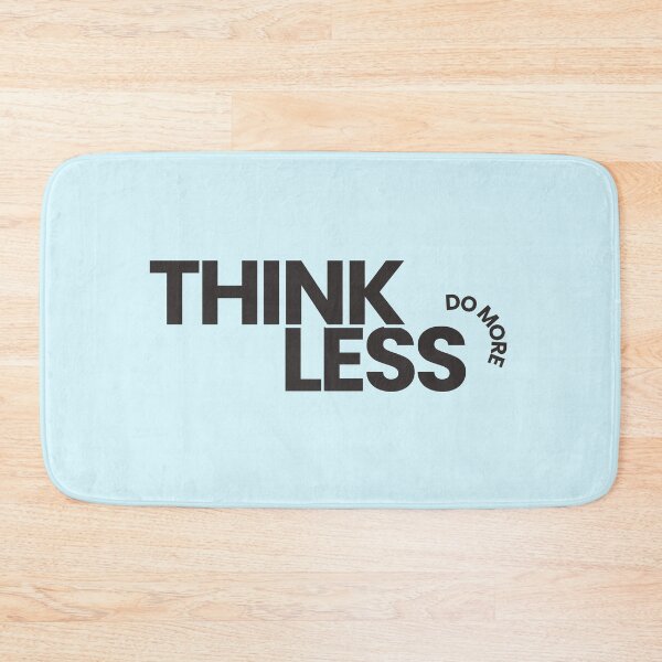 Item preview, Think Less Do More Minimalist Motivational Quote designed and sold by Fine-Arts-Lab.