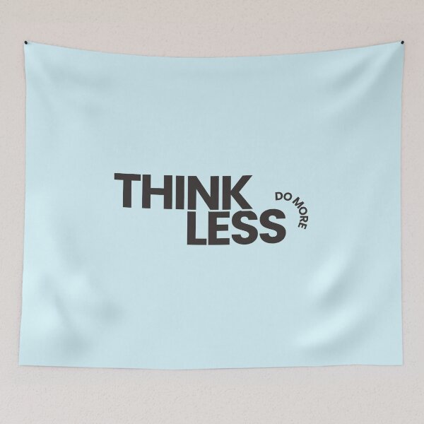 Item preview, Think Less Do More Minimalist Motivational Quote designed and sold by Fine-Arts-Lab.