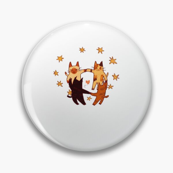 Item preview, Dancing Cats and Stars Vintage Art designed and sold by cerima.