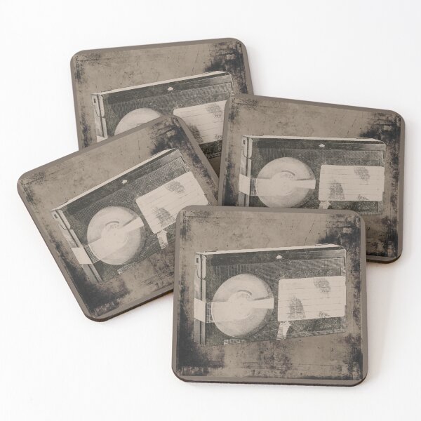 Item preview, Brown Weathered VHS Cassette Faded Label Vintage Media designed and sold by Ghoul Enterprises.