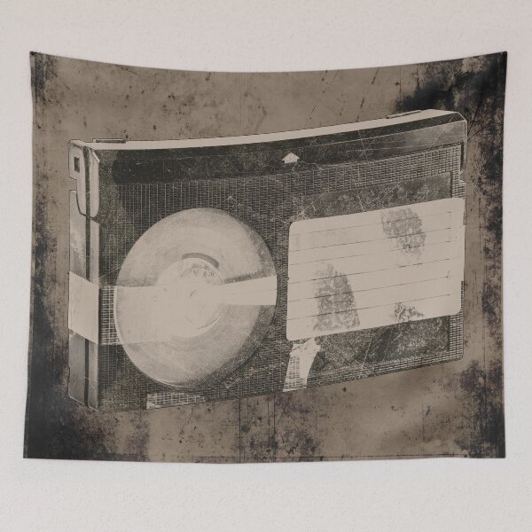Item preview, Brown Weathered VHS Cassette Faded Label Vintage Media designed and sold by Ghoul Enterprises.
