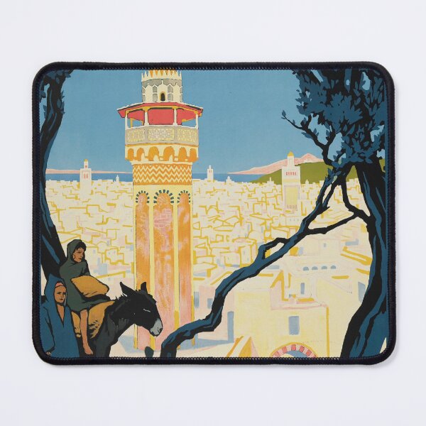 Item preview, Tunis Vintage Travel Poster, Tunisia 1920 by Roger Broders designed and sold by The Retroverse.