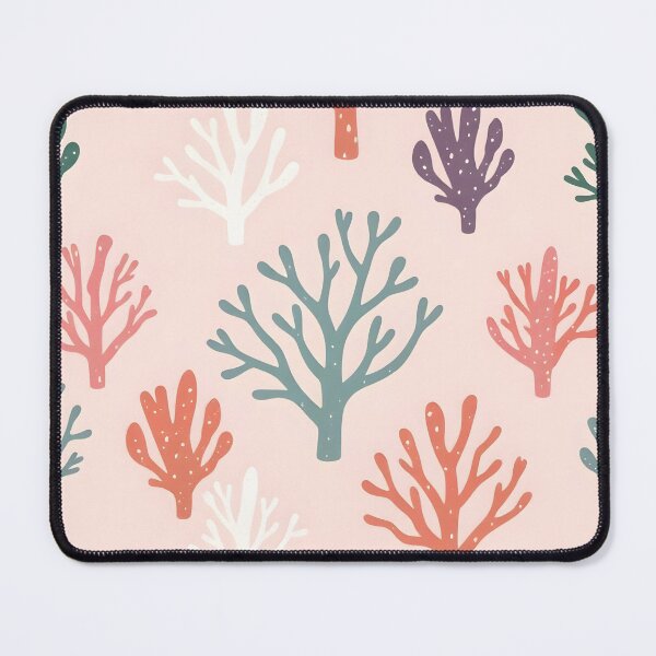 Item preview, Colorful corals on a pale pink background designed and sold by peterhlorenz.