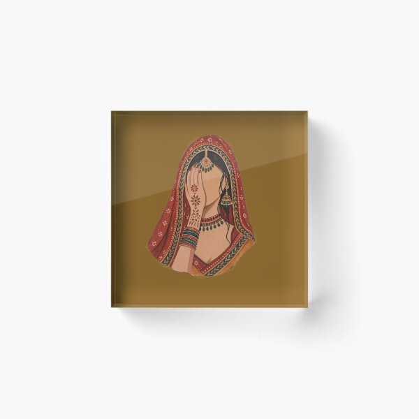 Item preview, Indian Bride Covering her Face with Shyness | Indian Beauty  designed and sold by Sakshiartwork.