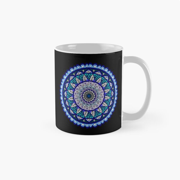 Item preview, Midnight Blue Mandala Kaleidoscope - Bohemian Holiday Gift designed and sold by MysticPurpleHue.