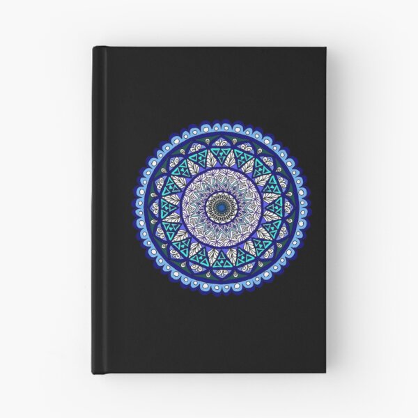 Item preview, Midnight Blue Mandala Kaleidoscope - Bohemian Holiday Gift designed and sold by MysticPurpleHue.