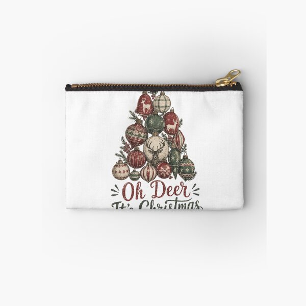 Item preview, Oh Deer It's Christmas Vintage Ornament Design designed and sold by Marie Gems.