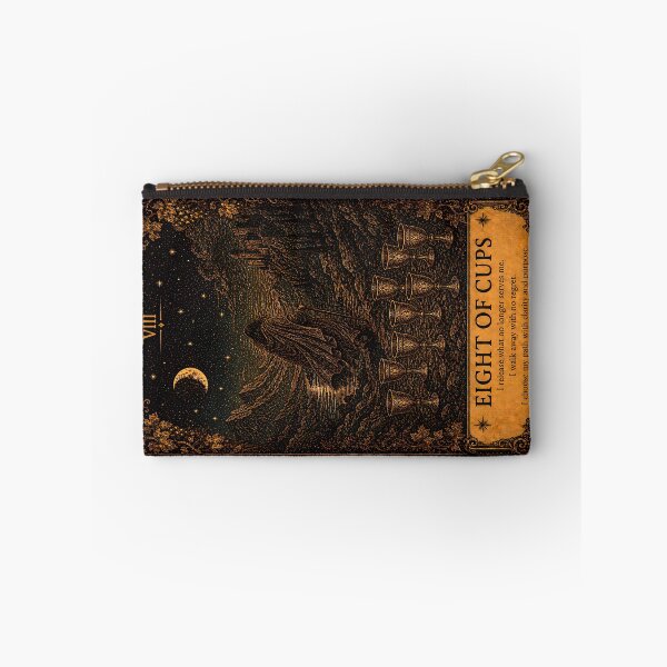 Item preview, Eight of Cups Tarot Card - Change & Finding Your Path designed and sold by ArcanaAbsolute.