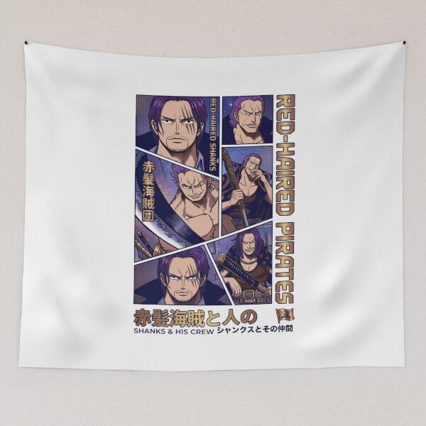Item preview, Red Haired Pirates Anime Manga Panel Aesthetic designed and sold by FreakToons.