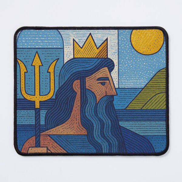 Item preview, Poseidon illustration – Greek God of the Sea designed and sold by GalleryKauffeld.