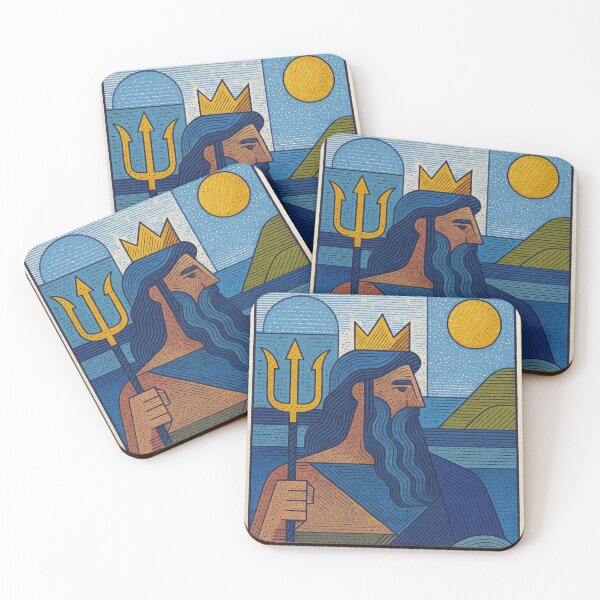 Item preview, Poseidon illustration – Greek God of the Sea designed and sold by GalleryKauffeld.