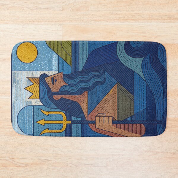 Item preview, Poseidon illustration – Greek God of the Sea designed and sold by GalleryKauffeld.