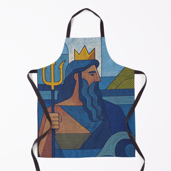 Aperçu de l'œuvre Illustration de Poséidon – Dieu grec de la mer créée et vendue par GalleryKauffeld.