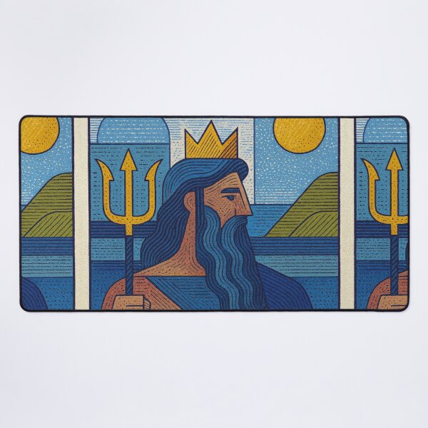 Item preview, Poseidon illustration – Greek God of the Sea designed and sold by GalleryKauffeld.