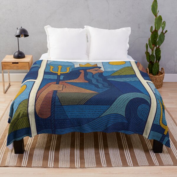Item preview, Poseidon illustration – Greek God of the Sea designed and sold by GalleryKauffeld.