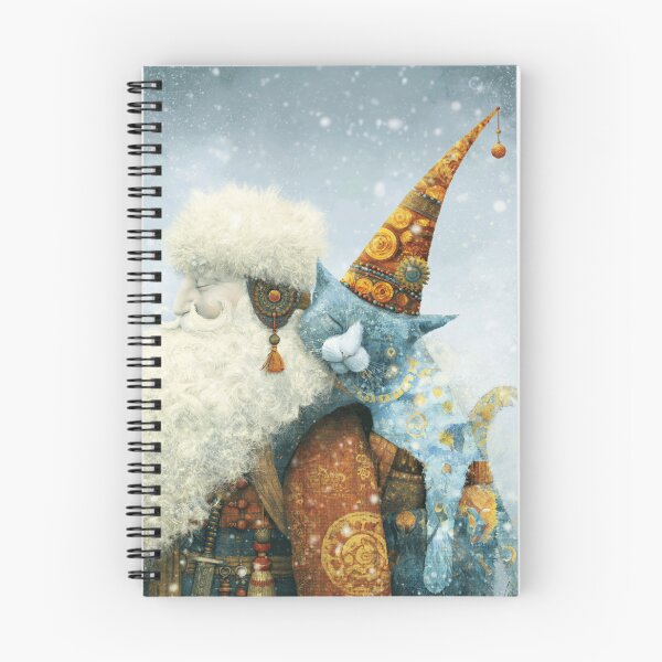 Item preview, Christmas - Santa Claus and cat designed and sold by aghnadarragh.