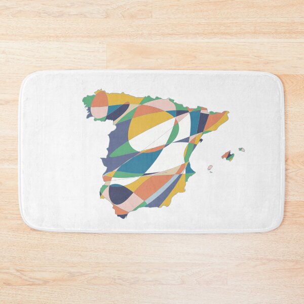 Item preview, Multicolour Spain Map - Colourful Regions Line Art designed and sold by iampaulmorris.