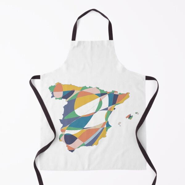 Item preview, Multicolour Spain Map - Colourful Regions Line Art designed and sold by iampaulmorris.