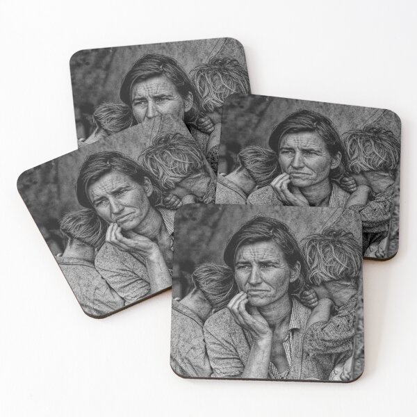 Item preview, Migrant mother Dorothea Lang´s iconic photograph designed and sold by stevepaint.