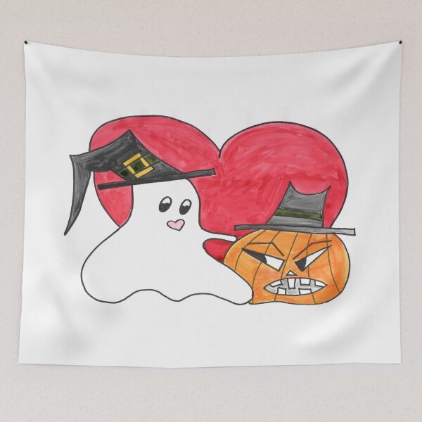 Artikelvorschau, Ghost-Pumpkin-Heart - Gespenst - Kürbis - Herz entworfen und verkauft von Anke‘s Bazaar.