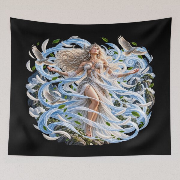 Item preview, Wind Goddess – Queen of Air and Freedom designed and sold by TroviTutto.