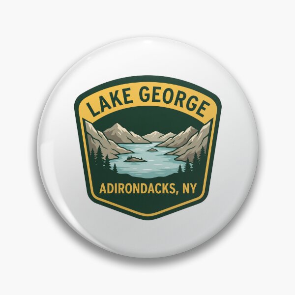 Artikelvorschau, Lake George, New York, Adirondacks-Abzeichenstil entworfen und verkauft von Milasneeze.