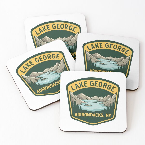 Item preview, Lake George New York Adirondacks Badge Style  designed and sold by Milasneeze.