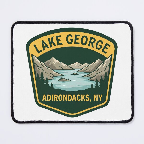 Item preview, Lake George New York Adirondacks Badge Style  designed and sold by Milasneeze.